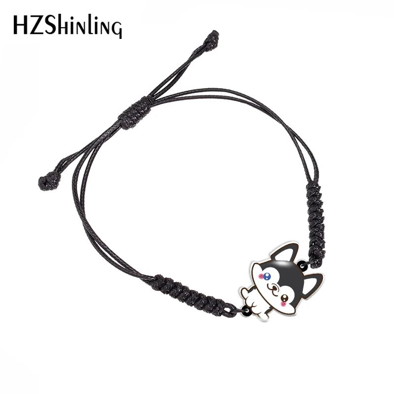 Новинка 2021 забавный акриловый браслет с собакой хаски милый щенок эпоксидный