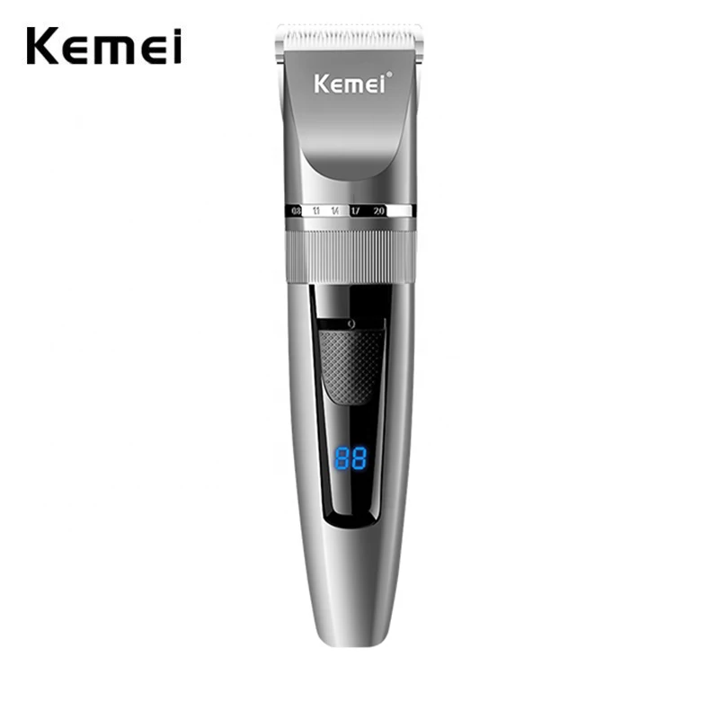 Машинка для стрижки волос Kemei беспроводной триммер с керамическими лезвиями