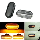 Светодиодный динамический боковой указатель поворота, последовательный указатель поворота для Dacia Duster Dokker велосипедная лодка Renault Megane 1 Clio1 2 KANGOO