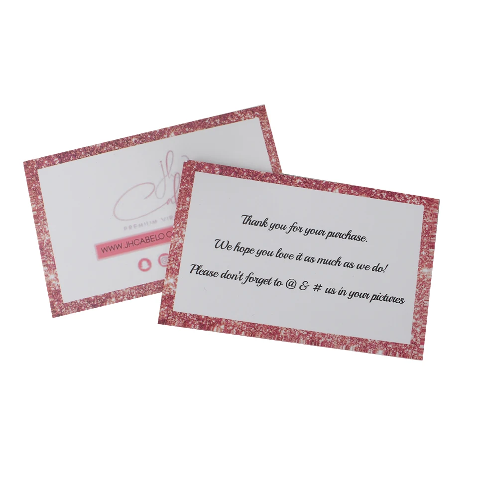 На заказ Печать логотипа бренда спасибо бумажная карта Визитная карточка