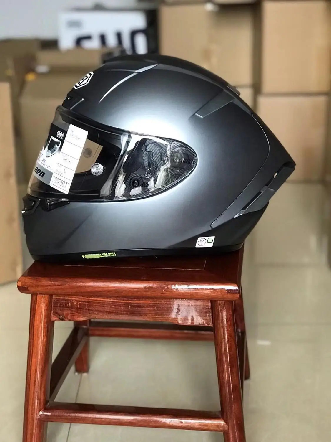 

Full face motorcycle helmet X14 matte gray helmet riding off-road motorcycle racing motorcycle helmet