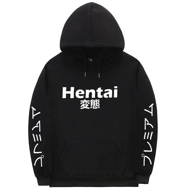 Худи hentai с эластичными манжетами уличная одежда в японском стиле толстовка
