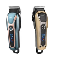 ckeyin rechargeable hair clipper hair trimmer electric hair cutting machine with lcd display corded cordless dual use for men