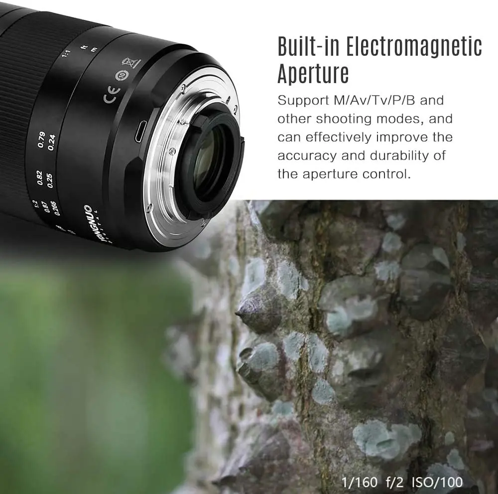 Макрообъектив YONGNUO YN60mm F2 60mm F2.0 с ручной фокусировкой для камеры Canon 1300D 650D 550D 80D 5DII