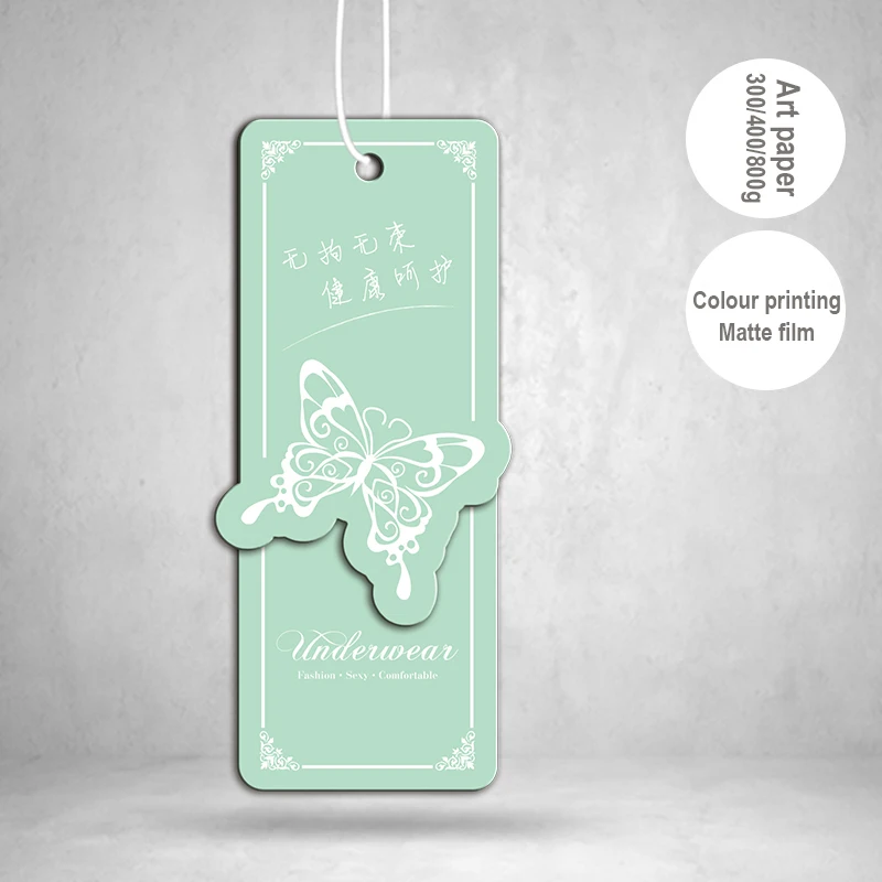 

Белая карта 300/400/800 г + брендовая бирка для одежды, изготовленная по индивидуальному заказу бумажная торговая марка и производство горячей лазерной технологии