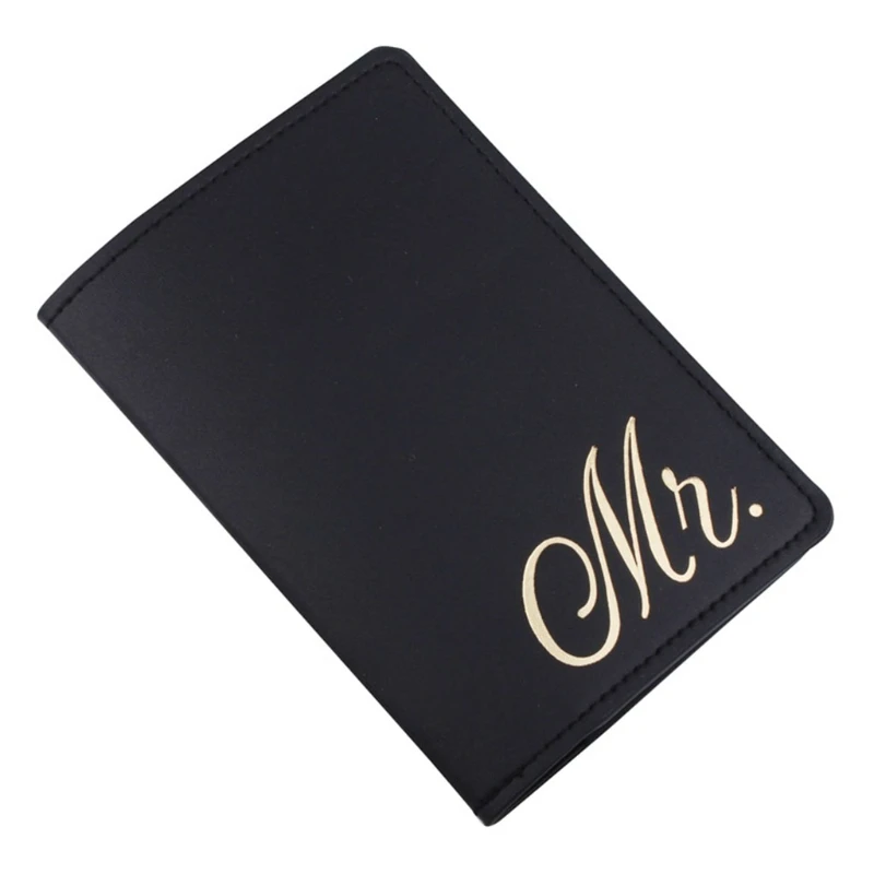 

Bride Groom Married Wedding Honeymoon Leather Passport Case Holder Travel ID Credit Card Protector for Women Girls