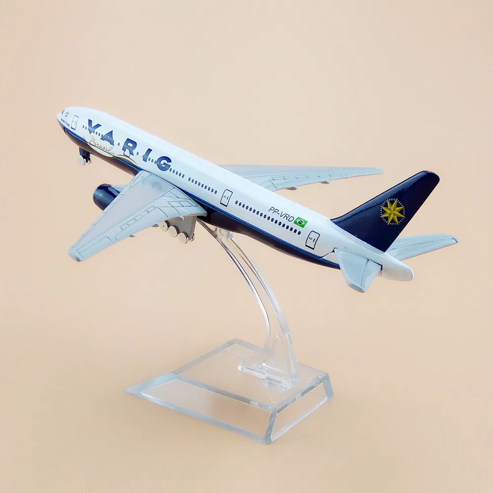 Модель самолета из металлического сплава авиационная модель авиакомпании VARIG B777
