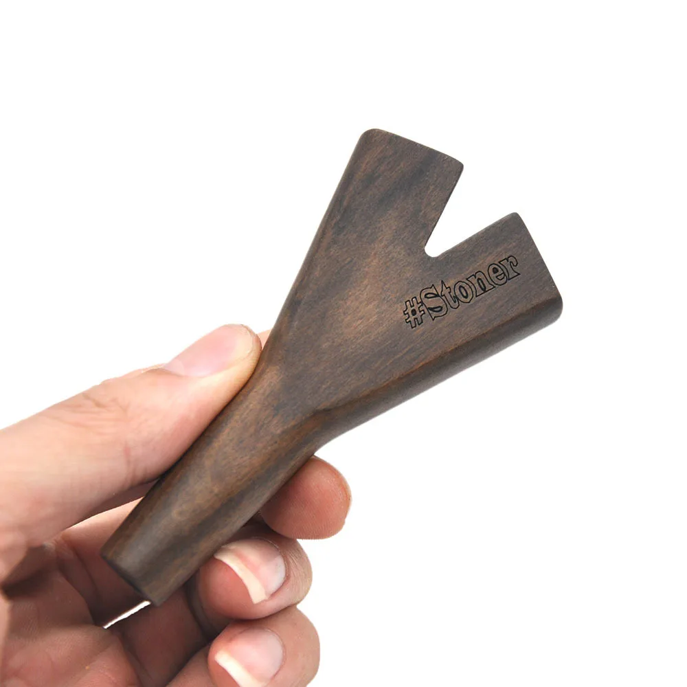 Чистая ручная работа деревянная труба серии из цельного дерева прямой двойной