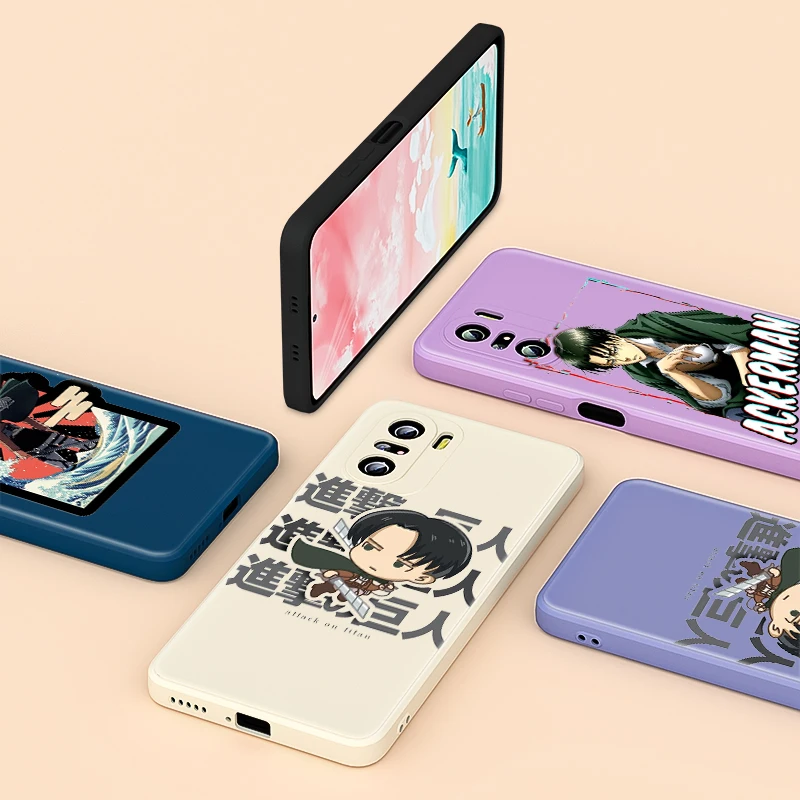 

For Redmi K40 Gaming 8A Pro K30 K30S K30i 10X 9 9C 9A 9i 9T 8 7 Phone Case Titan Hiroshi Kamiya Liquid Silicone Soft Cover