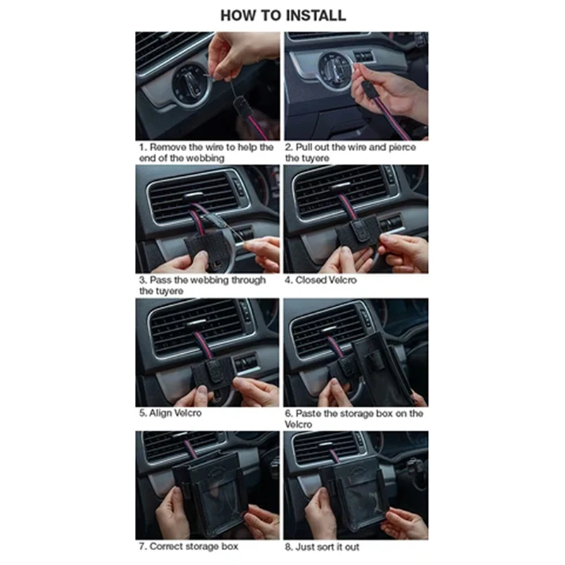 

Hot Multifunctional Car Pocket Automotive Air Vent Mobile Phone Storage Pouch Small Bag X66