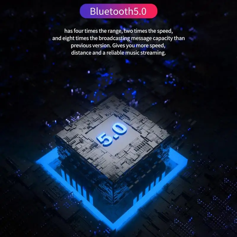 Хит продаж беспроводные Bluetooth-наушники V5.0 TWS спортивные водонепроницаемые