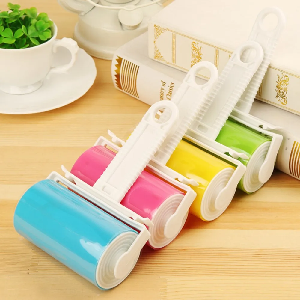 

Washable Sticky Hair Clothes Sticky Roller Buddy For Wool Dust Catcher Carpet Sheets Hair Sucking Dust Drum Cleaning Brush Tool