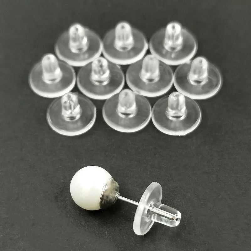 10/50/100 шт держатели для серьги пробки мягкие гайка силиконовая резиновая серьга с