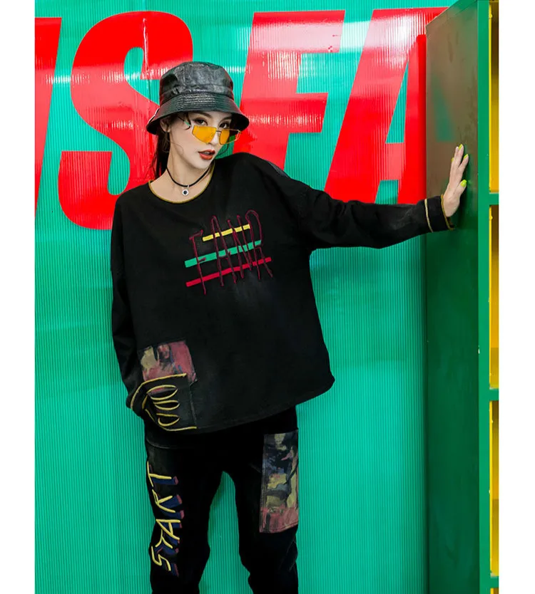 Max LuLu/ модные корейские осенние женские футболки, топы, джинсовая одежда в стиле панк, женские футболки с вышивкой, Повседневная камуфляжная футболка