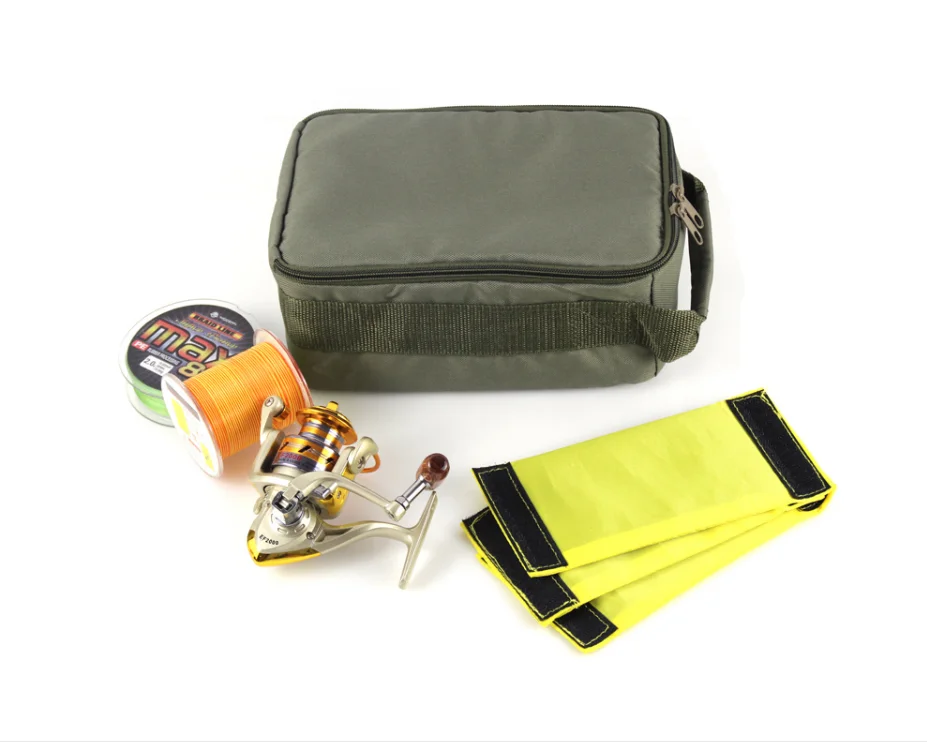 

2020 new Portable Multiple Compartments Fishing Bag Fishing Line Reel Lure Hook Storage Handbag Fishing Storage Bags