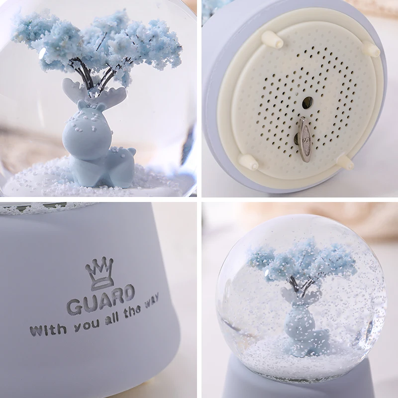 Музыкальная шкатулка мечтательный розовый хрустальный шар музыкальная