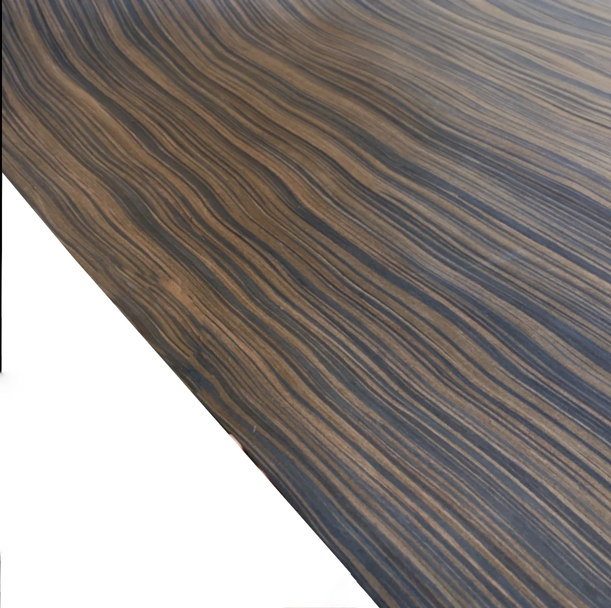 Фото L:2.5Meters Width:55cm   Thickness:0.25mm  Technology Wave Pattern Macassar Ebony Wood Veneer(back Nonwoven fabric) №2