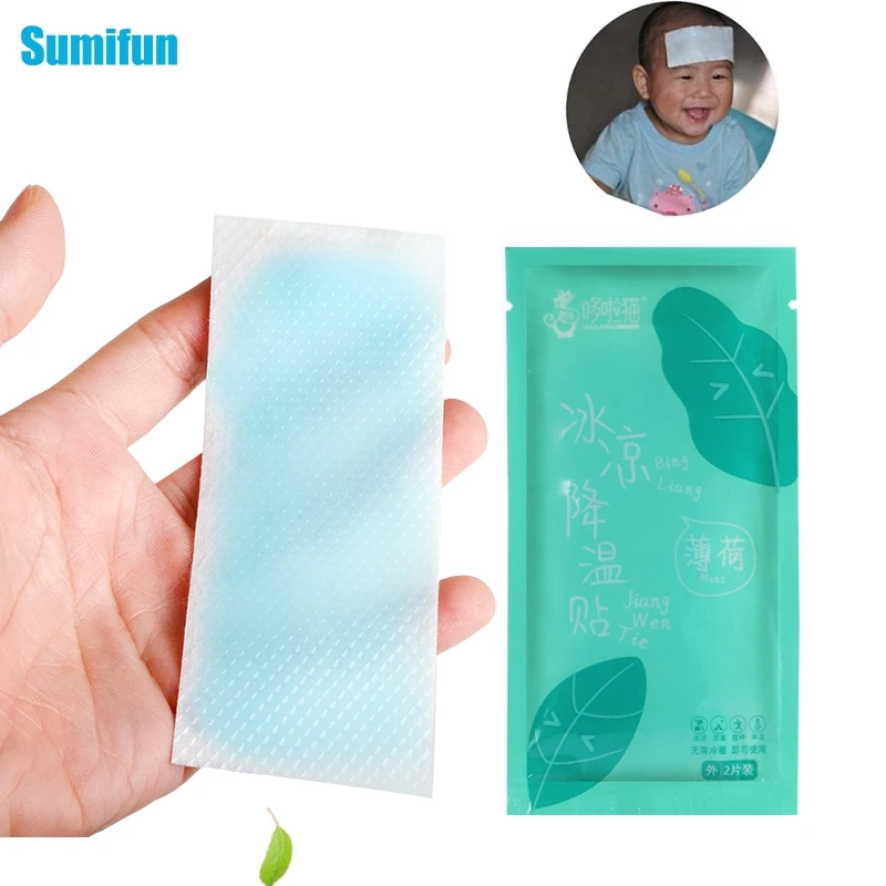 

20pcs/10bags Cooling Pad Lower Temperature Ice Gel Polymer Hydrogel Cooling Patch Migraine Headache Adult Baby Fever Down C2281