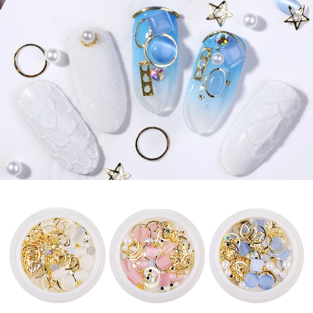 Кристальные пайетки блестящие Типсы звезда луна блестки сделай сам шипы