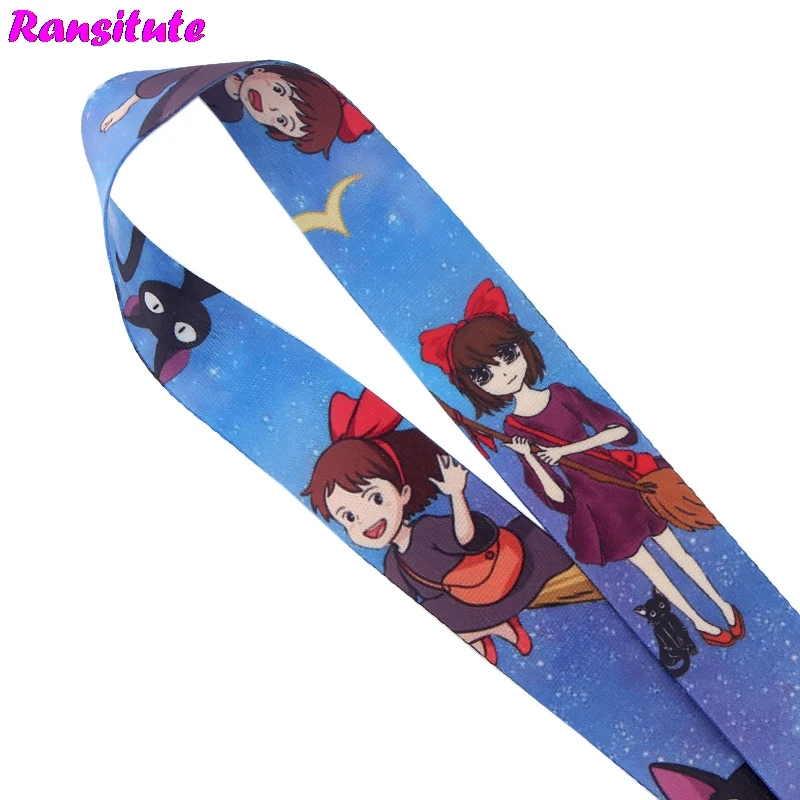 R575 аниме для девочек и принтом Черный кот шнурки многофункциональный мобильный