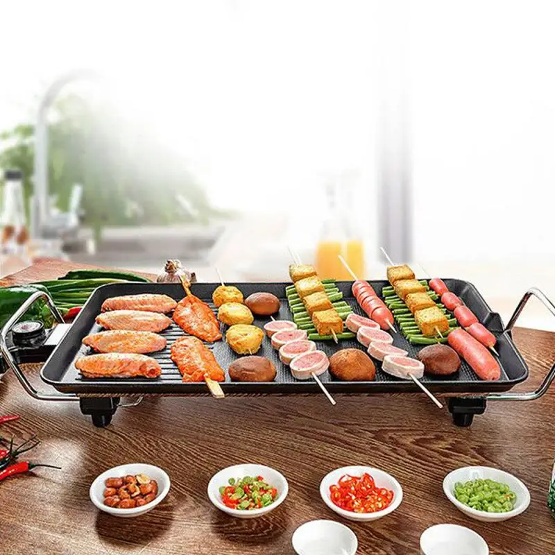 

Professional Multifunctional Barbecue Plate 68 * 28cm Stainless Steel Barbecue Plate Intelligent Controllable Iron Plate HWC