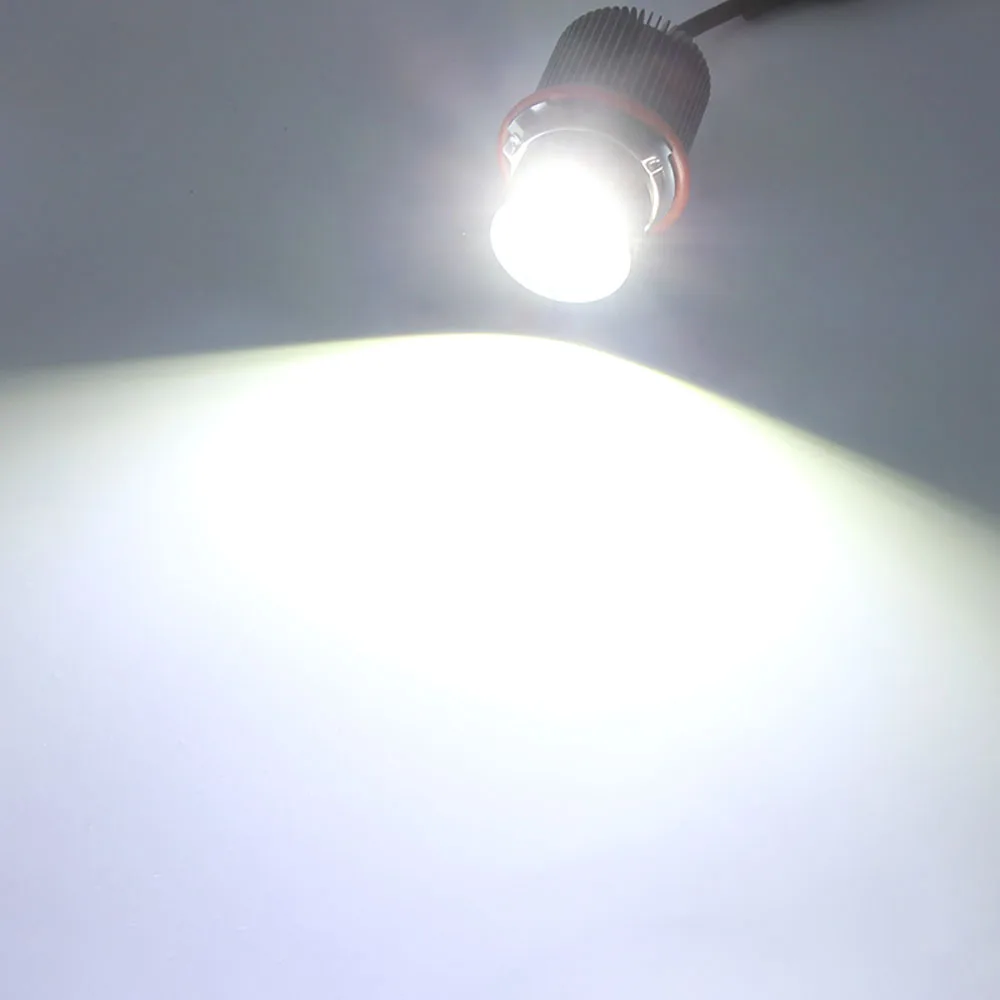 Светодиодные галогенные кольцесветильник лампы Canbus с белыми глазами 2 шт. 160 Вт