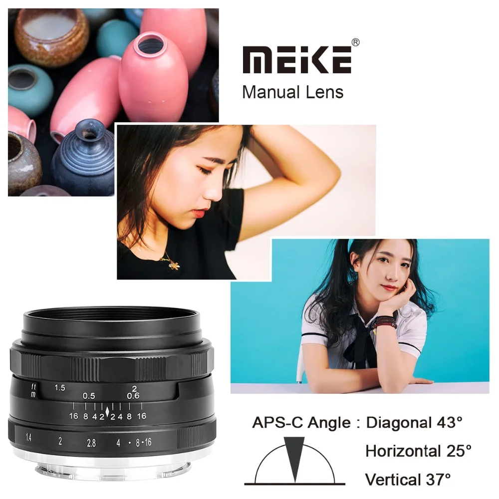 Meike MK-35-1.4 35 мм f1.4 ручная фокусировка Большая диафрагма объектива APS-C для Fujifilm XT100/XT3/XE2/XE2s/XE3/XE1/X30/X70/XT2/XA1/XPro1