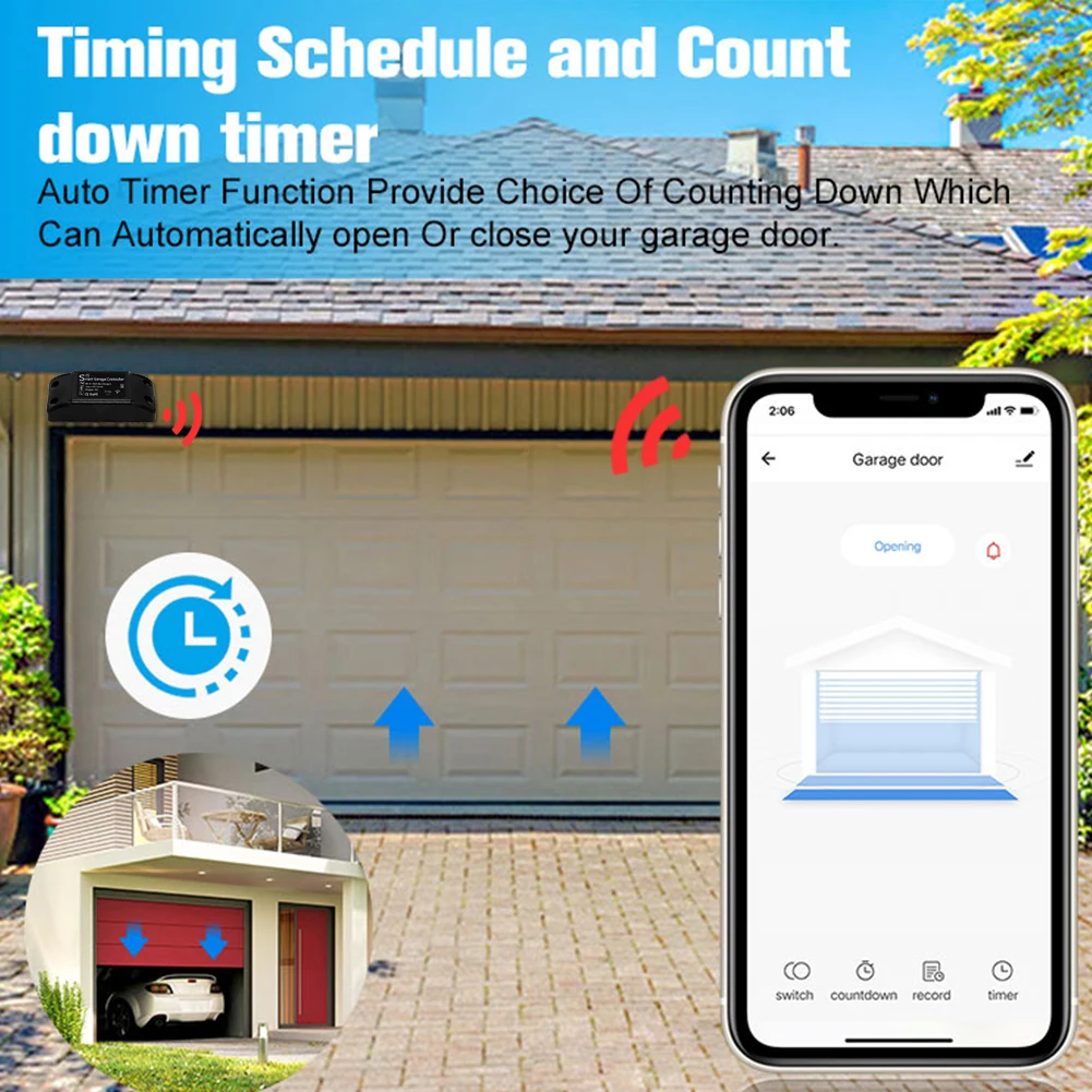 

Tuya WiFi Switch Smart Car Smart Switch With Gyro Module Voice Control APP Control Install SMART Module Door Position Sensor