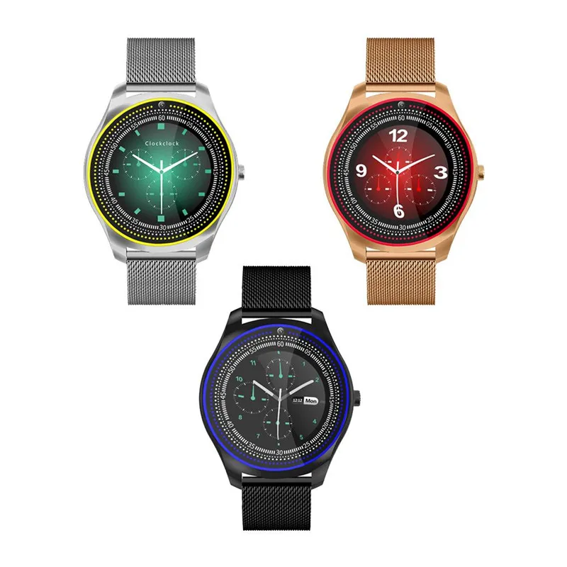 N9 Смарт часы с металлическим ремешком камера Bluetooth SIM TF карта Push Message наручные для