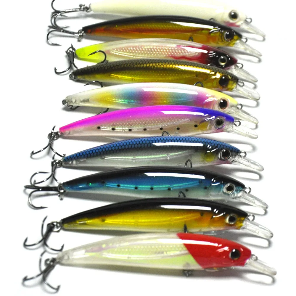 Mixed Lots of 30pcs 8cm 9cm 11cm Minnow Pencil Hard Fishing Lures Multi Colors | Спорт и развлечения