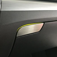 car stainless steel copilot storage glove box decorative sequins trim stickers for skoda superb 3 2016 2020 accessories interior