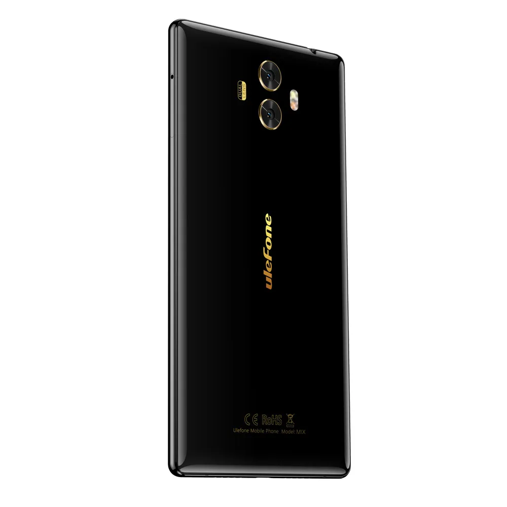 Смартфон Ulefone Mix, четыре ядра, 4 Гб+ 64 ГБ, MTK6750T, 5,5 дюйма, HD, 13 МП, двойная реальная камера, Android 7,0, отпечаток пальца, мобильный телефон