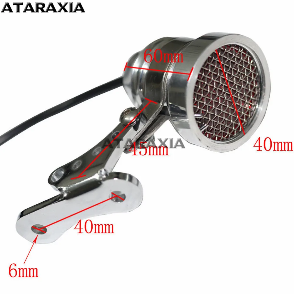 Задний фонарь в ретро стиле для Harley универсальный винтажный стоп сигнал кафе Racer