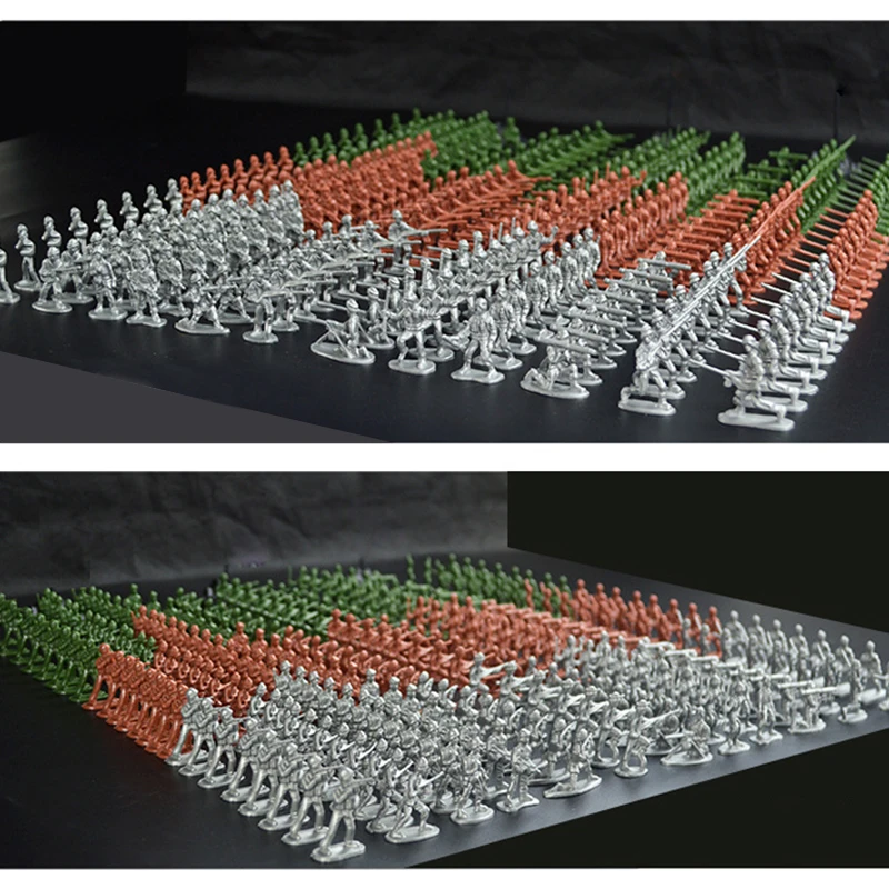 

200PCS/Pack Mini soldier model military plastic toy soldier army men figures Playset Kit gift model toy for kids boys 3.5CM