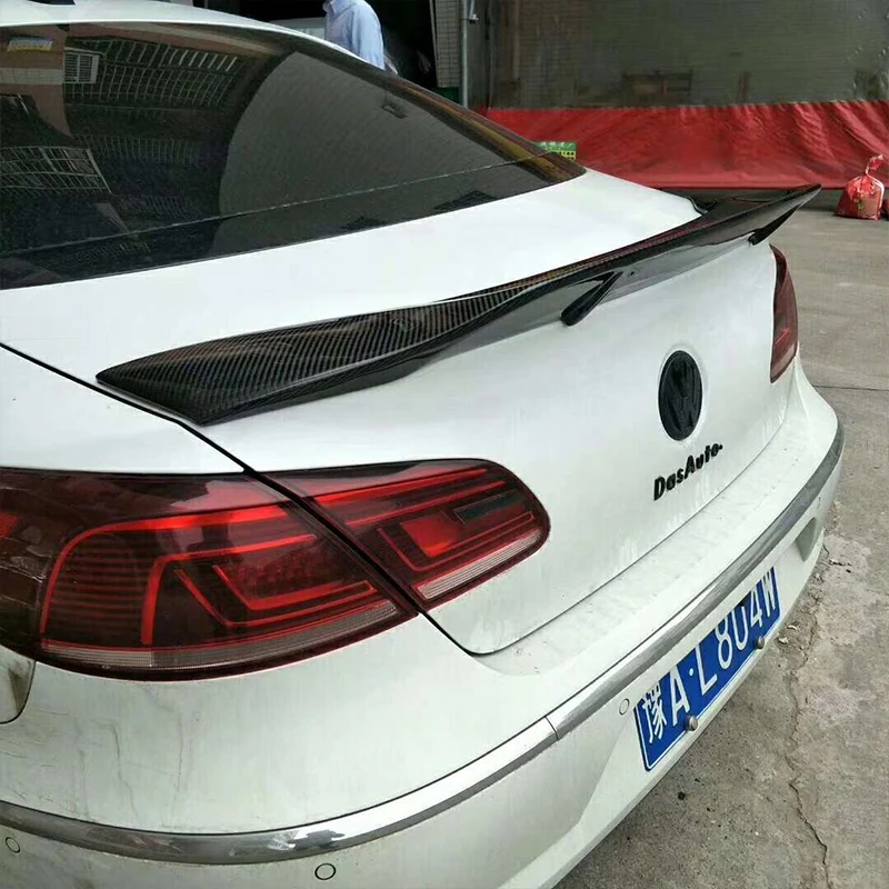 Используется для Volkswagen CC спойлер 2009 2018 год Настоящее глянцевое углеродное