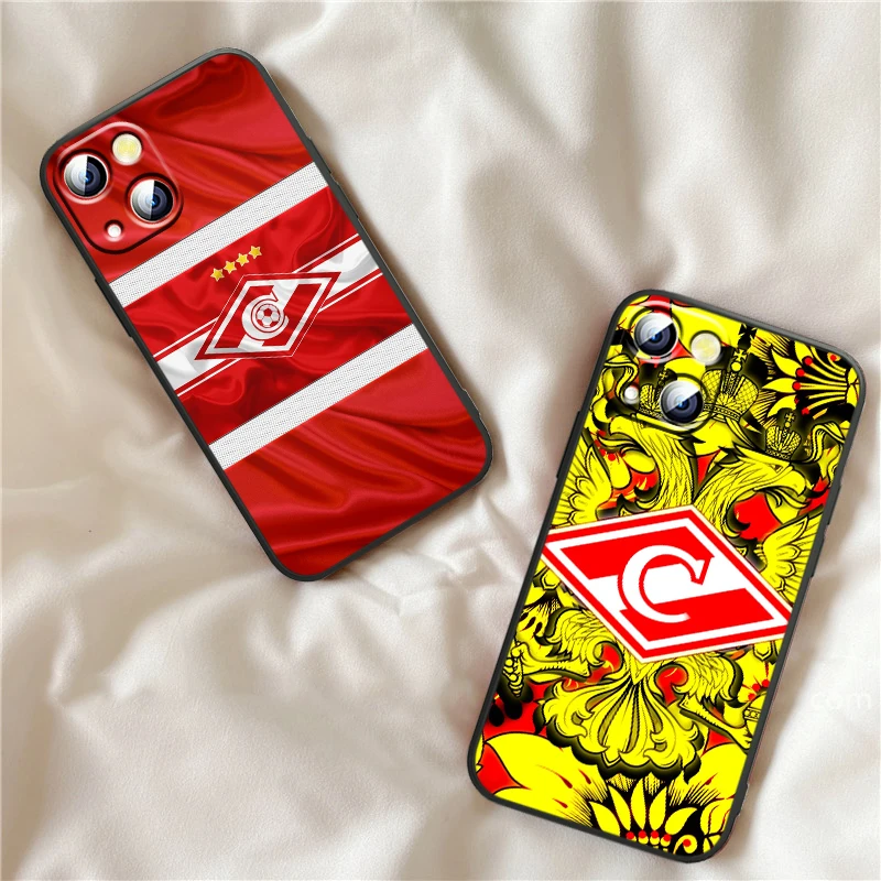 

Spartak Moscow For Apple iPhone 13 12 11 mini 8 7 6S 6 XS XR X 5 5S SE 2020 Pro Max Plus Phone Case