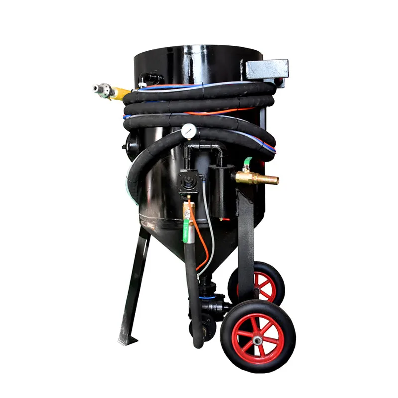 Маленькая Мобильная пескоструйная машина TT обработка шлифовальный блок ручная