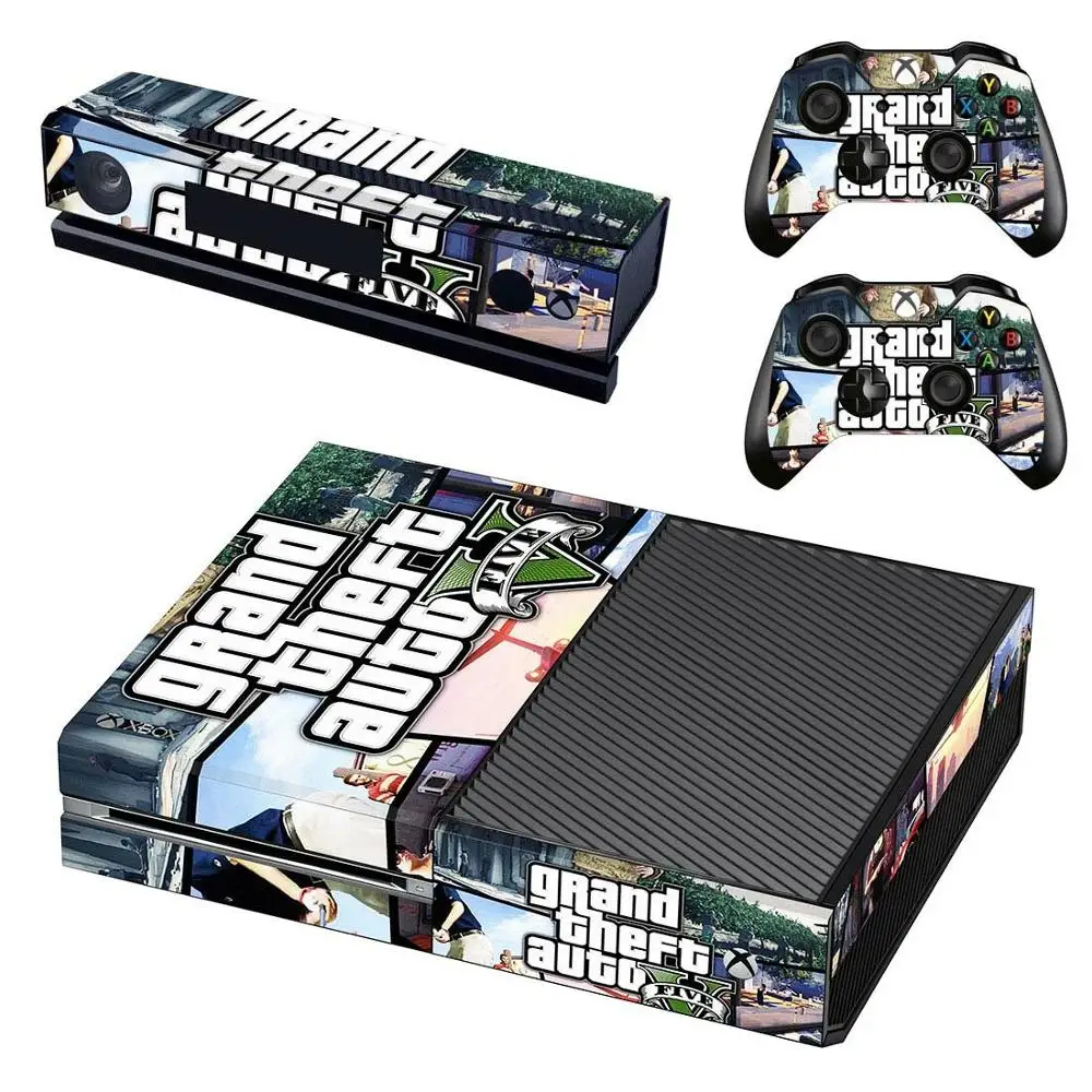 Наклейка для xbox one s GTA 5 виниловые наклейки кожи Pegatinas Adesivos консоль Kinect два