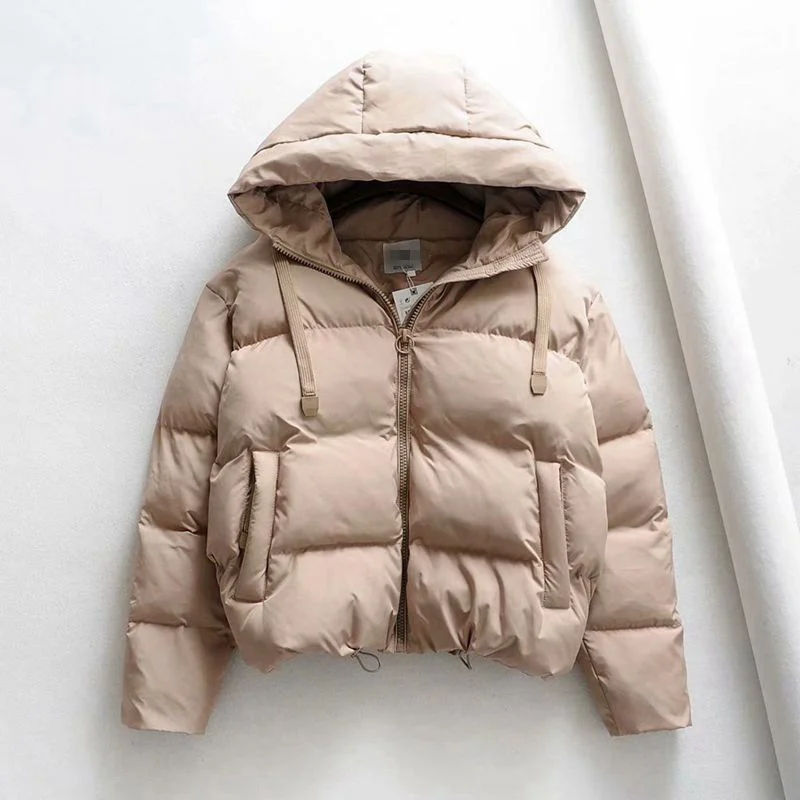 

Cotton Padded Jacket Winter Hooded Parkas Woman Warm Down Jacket Large Size Woman Coat Thicken Women Casual Women Puffer Jacket