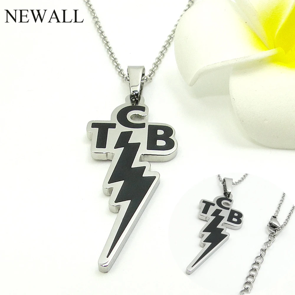 Ожерелье из нержавеющей стали золотого и серебряного цвета Elvis memorate Lightning с