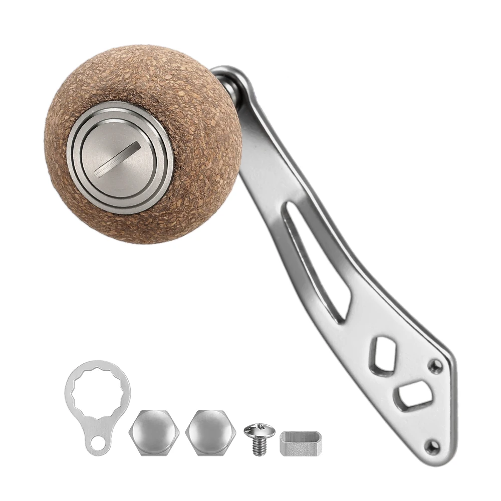 Ручка с пробковой ручкой 2 ШАРИКОПОДШИПНИКА ручка для рыболовной катушки левого