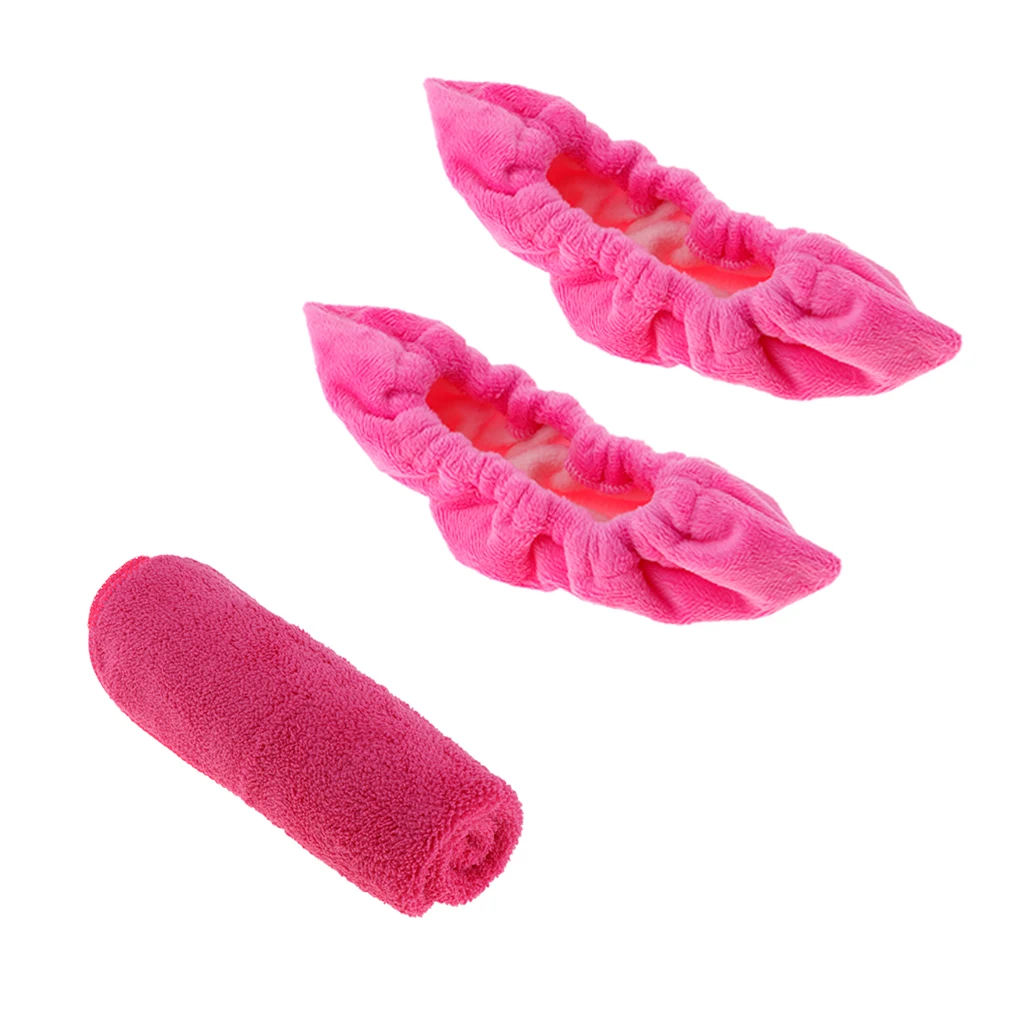 Махровые Чехлы для катания на коньках хоккея розовые|Хоккей льду и траве| |