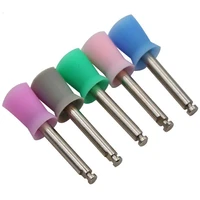 100pcsbox dental polishing cup polisher prophy rubber cup latch colorful mix style dentist tool lab tools ra shank 2 35mm