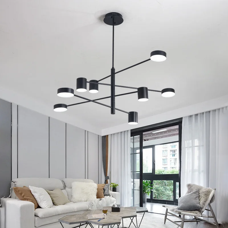 Nordic Modern Chandelier Lights Gold Black Chandeliers Art Decoration Hanging Lamp For Bar Dining Restaurant Light Fixture | Лампы и