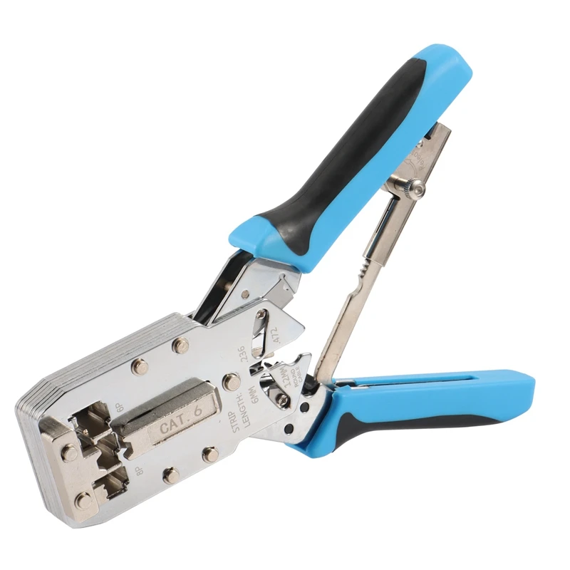 

MT-8106R High Quality 8 Inch 4P 6P 8P AMP Type STP Modular Plug Crimping Tool RJ45 Plier with Ratchet Cripmer Tool