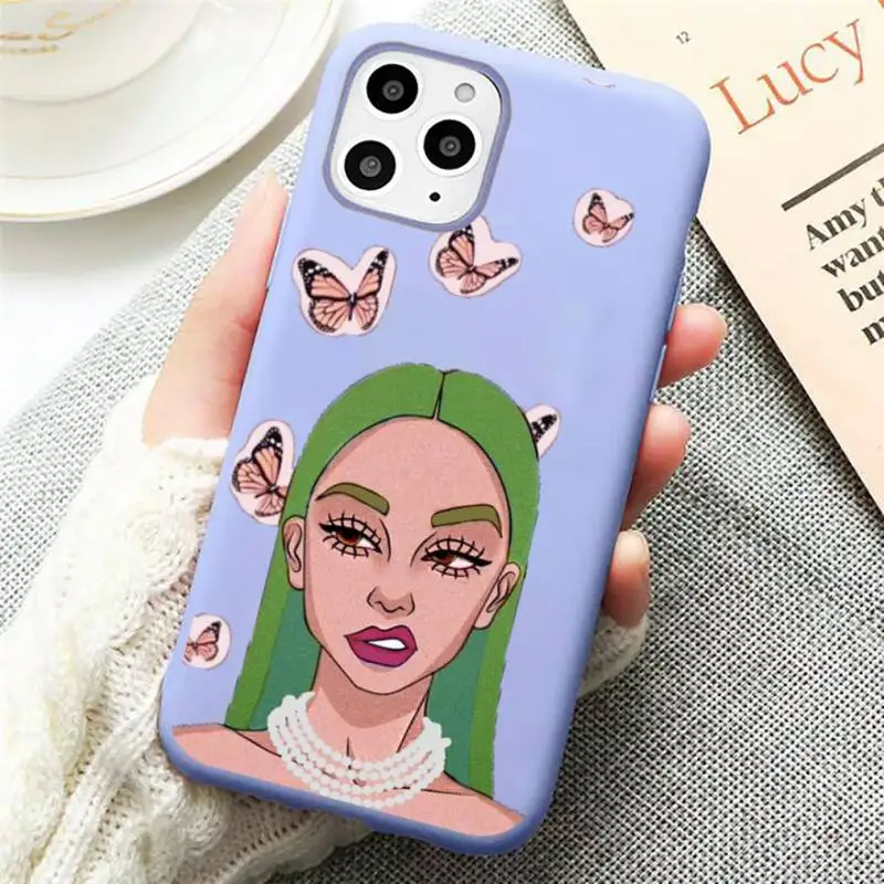 

Funny Letter Karma is A Phone Case Candy Color for iPhone 11 12 mini pro XS MAX 8 7 6 6S Plus X SE 2020 XR
