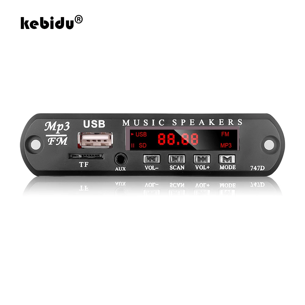 Kebidu 16 Гб 12 в популярный WMA USB FM AUX TF Радио MP3 декодер аудио Плата без Bluetooth с