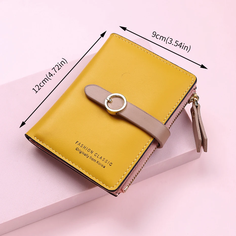 

FONMOR New Wallet for Women Short Hasp Fashion Top Quality Lady Leather Purse Brand Design Luxury Female Wallet Coin Purse