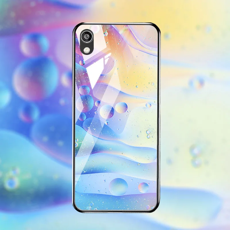 M073 Закаленное Стекло чехол для телефона для huawei Y5 Y6 PRO Y7 Y9 крышка Стекло чехол для huawei Y5 Y7 prime Y9 крышка - Цвет: M073