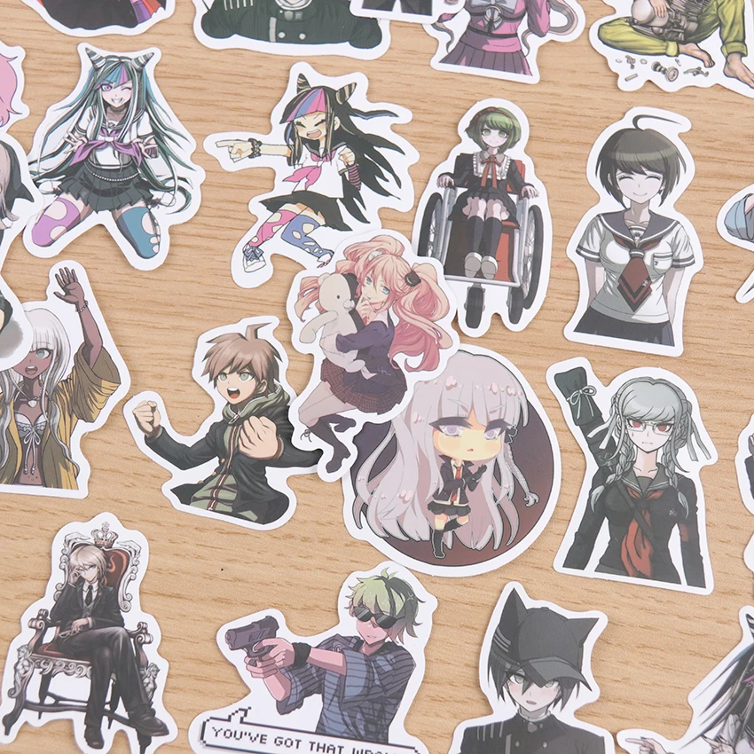 50 шт. аниме Danganronpa стильные граффити наклейки водонепроницаемый чемодан ноутбук
